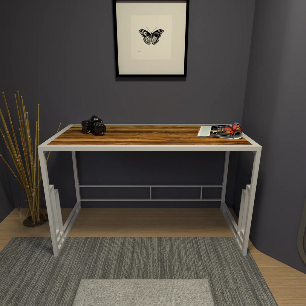 Writing and Computer Desk with Metal Supports P785129