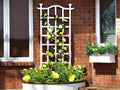 White Vinyl Trellis J394