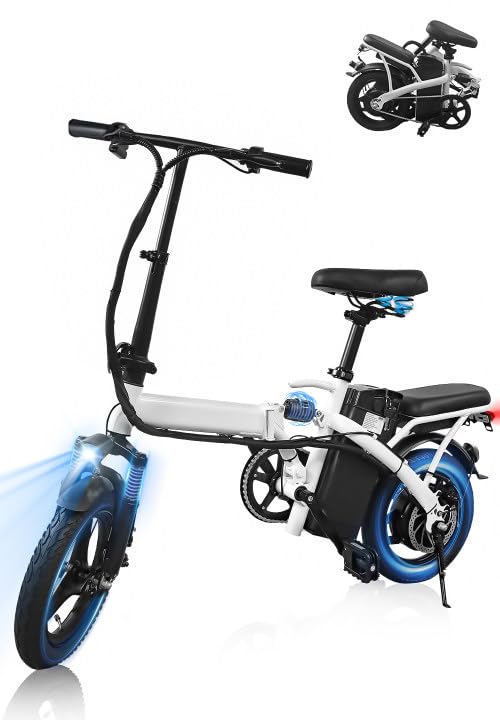 Folding Electric Bike with 576WH Removable Battery, 500W Motor, 20MPH Q89442