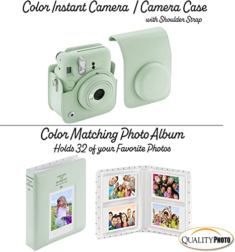 Lilac Purple Instant Camera with Case and Accessory Kit Y58710