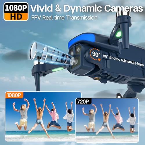Foldable Drone with 2 Cameras 1080P HD O4536