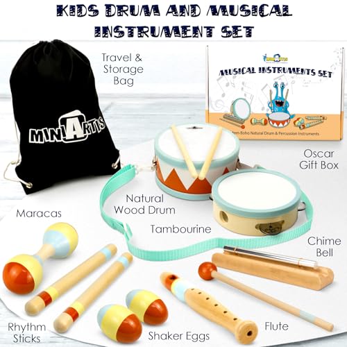 Wooden Musical Instruments Drum Set Q43838