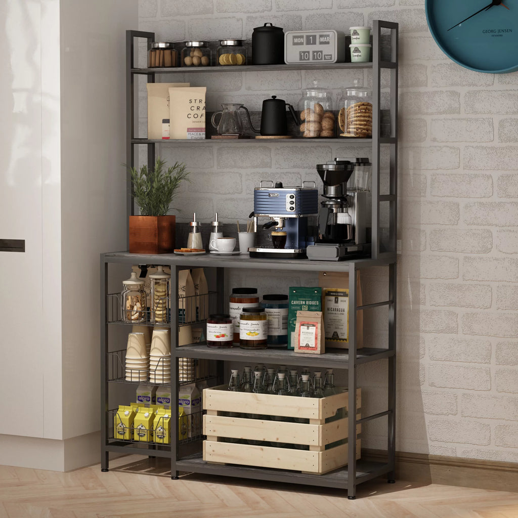5-Tier Kitchen Bakers Rack with Baskets K228
