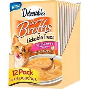 Chicken Savory Broths Lickable Cat Treat B57543