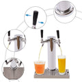Stainless Steel Double Tap Beer Conversion Kit with Dual Gauge Regulator S865