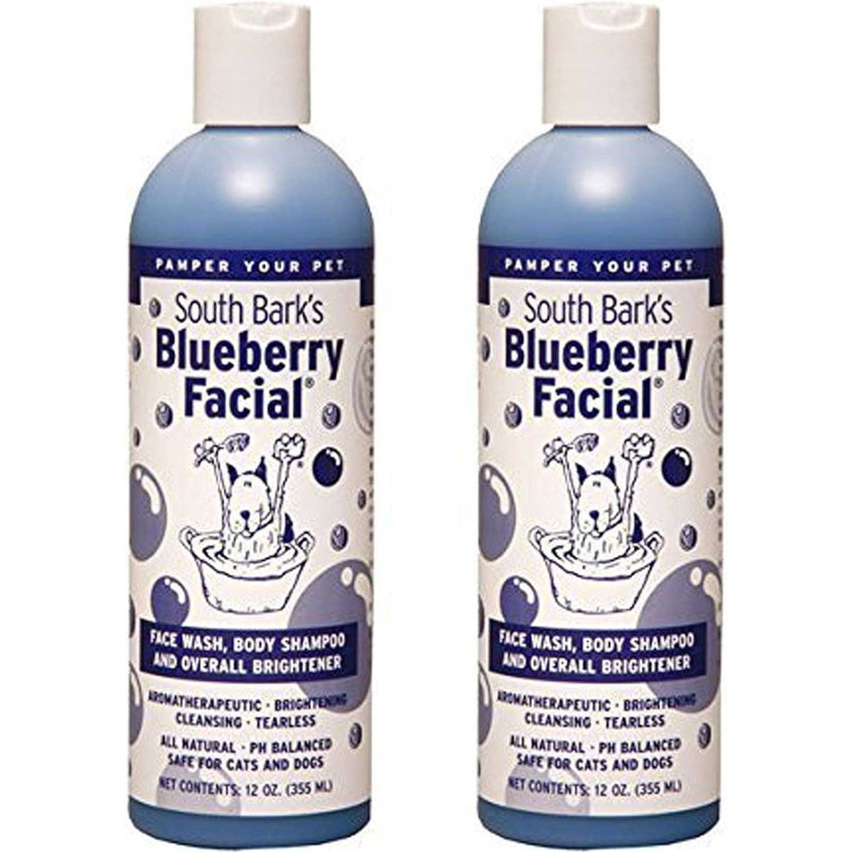 Blueberry Facial Shampoo for Dogs & Cats 2 Pack Z896