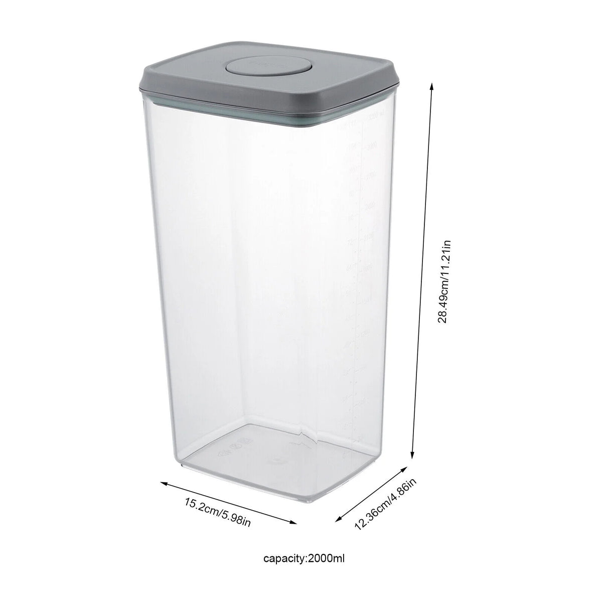 8 Piece Airtight Stackable Plastic Food Storage Containers W552