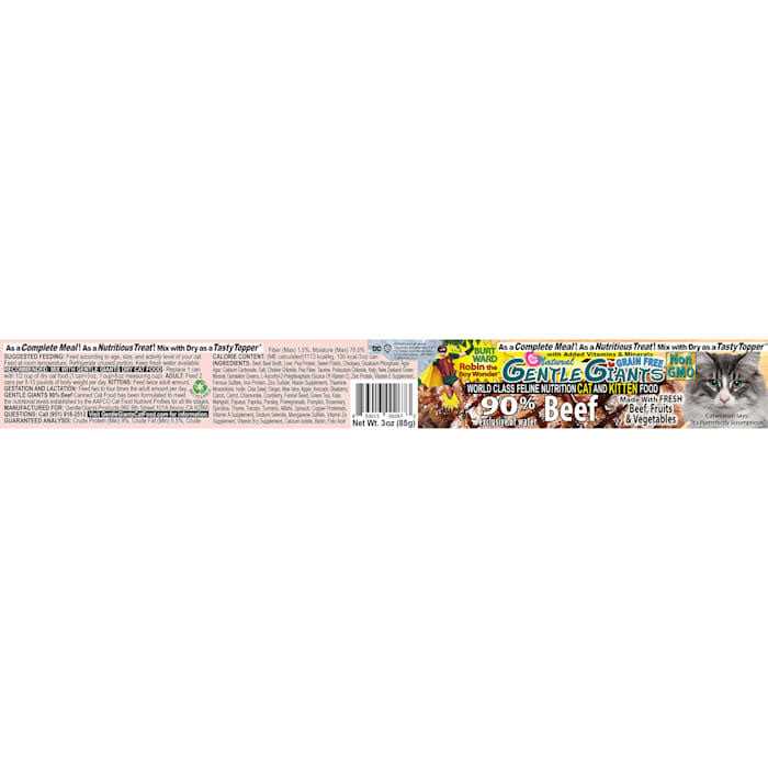 Natural Non-GMO Beef Cat & Kitten Can Food O878