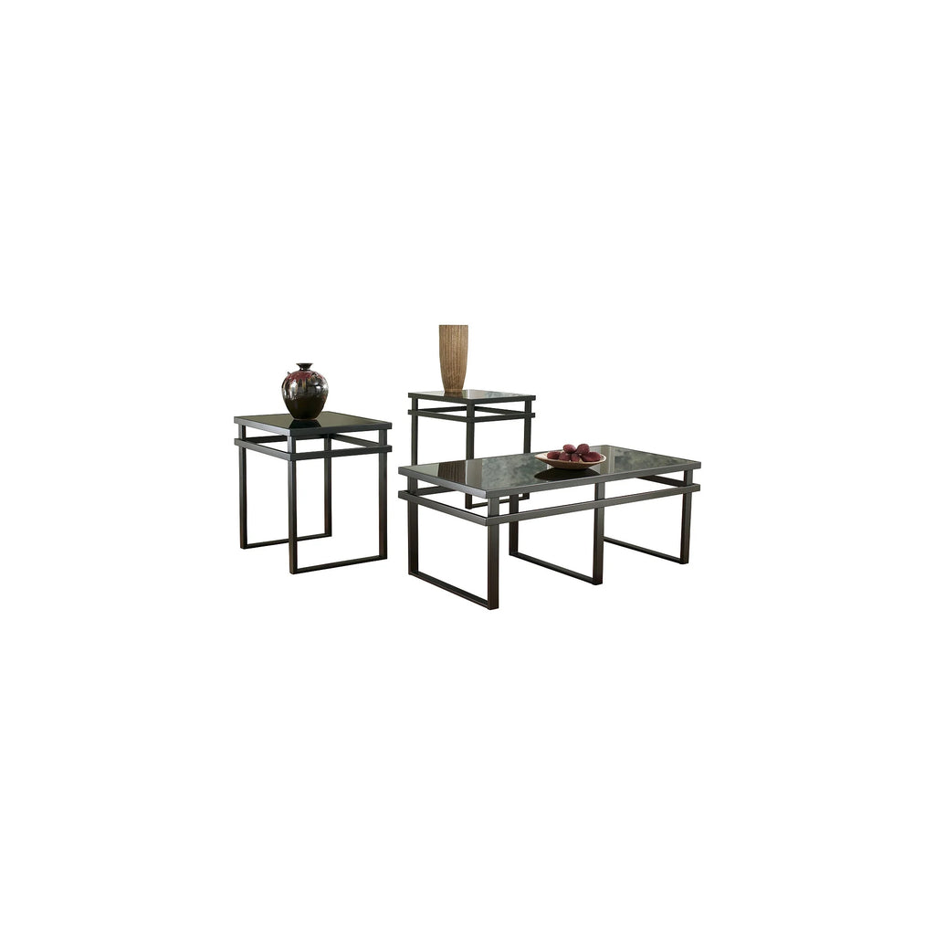 Black Table Set of 3 E935241