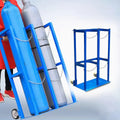 Oxygen Tank Cart, 2 Tank Rolling Cylinder Cart L807