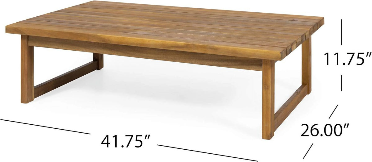 Acacia Wood Coffee Table D896