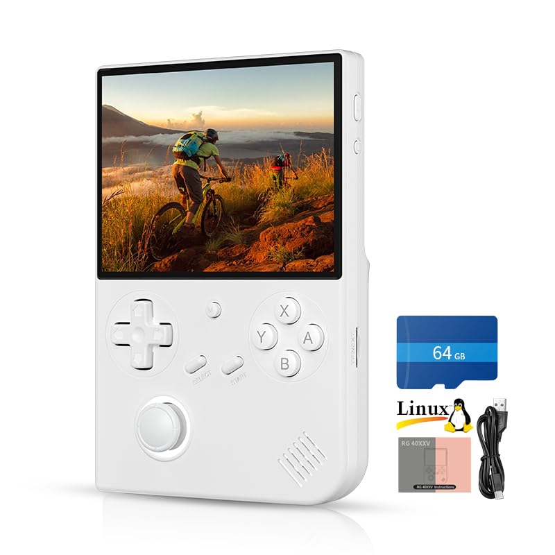 Retro Handheld Game Console 4.0 inch IPS Screen Transparent Black O78427