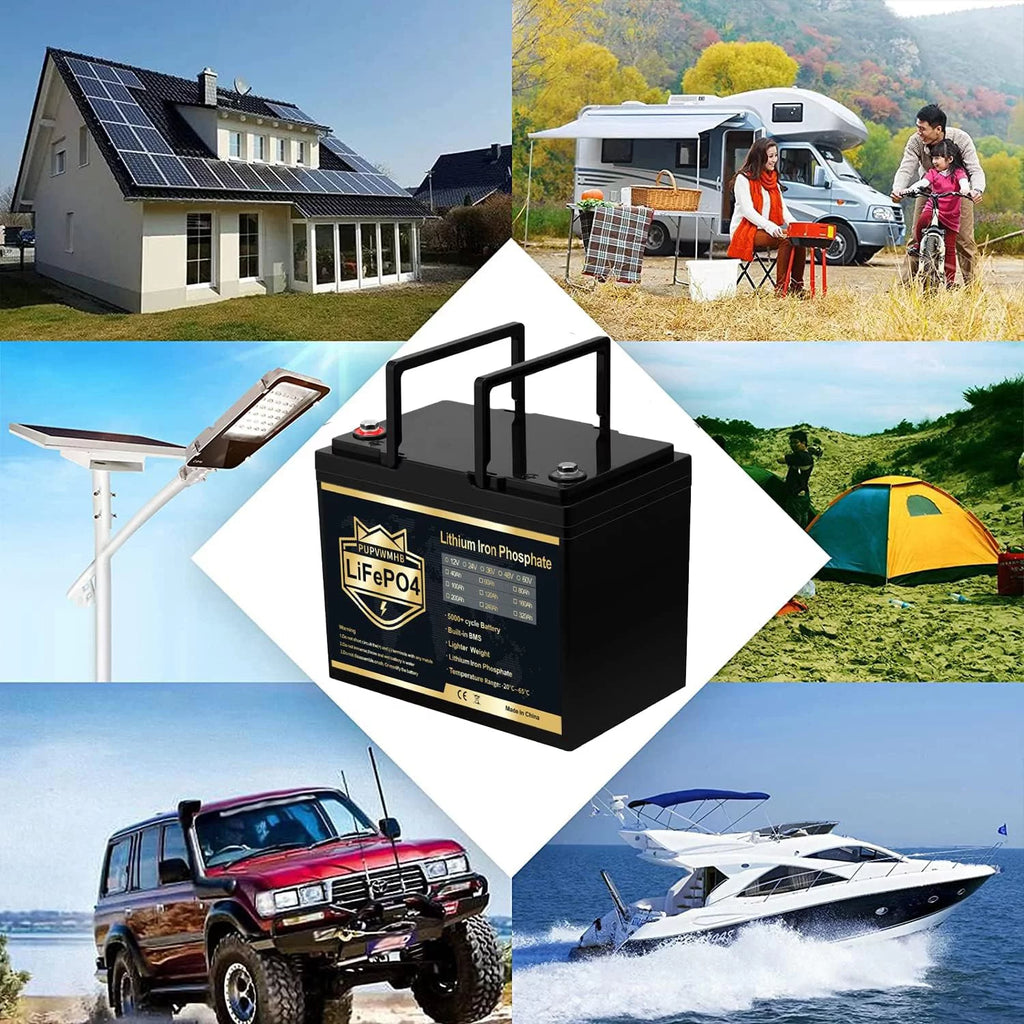 12V 100Ah LiFePO4 Lithium Battery with 100A BMS W3602