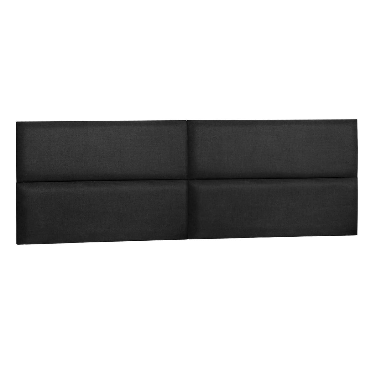 Black Upholstered Wall Panels Headboards Pack of 4 W31257