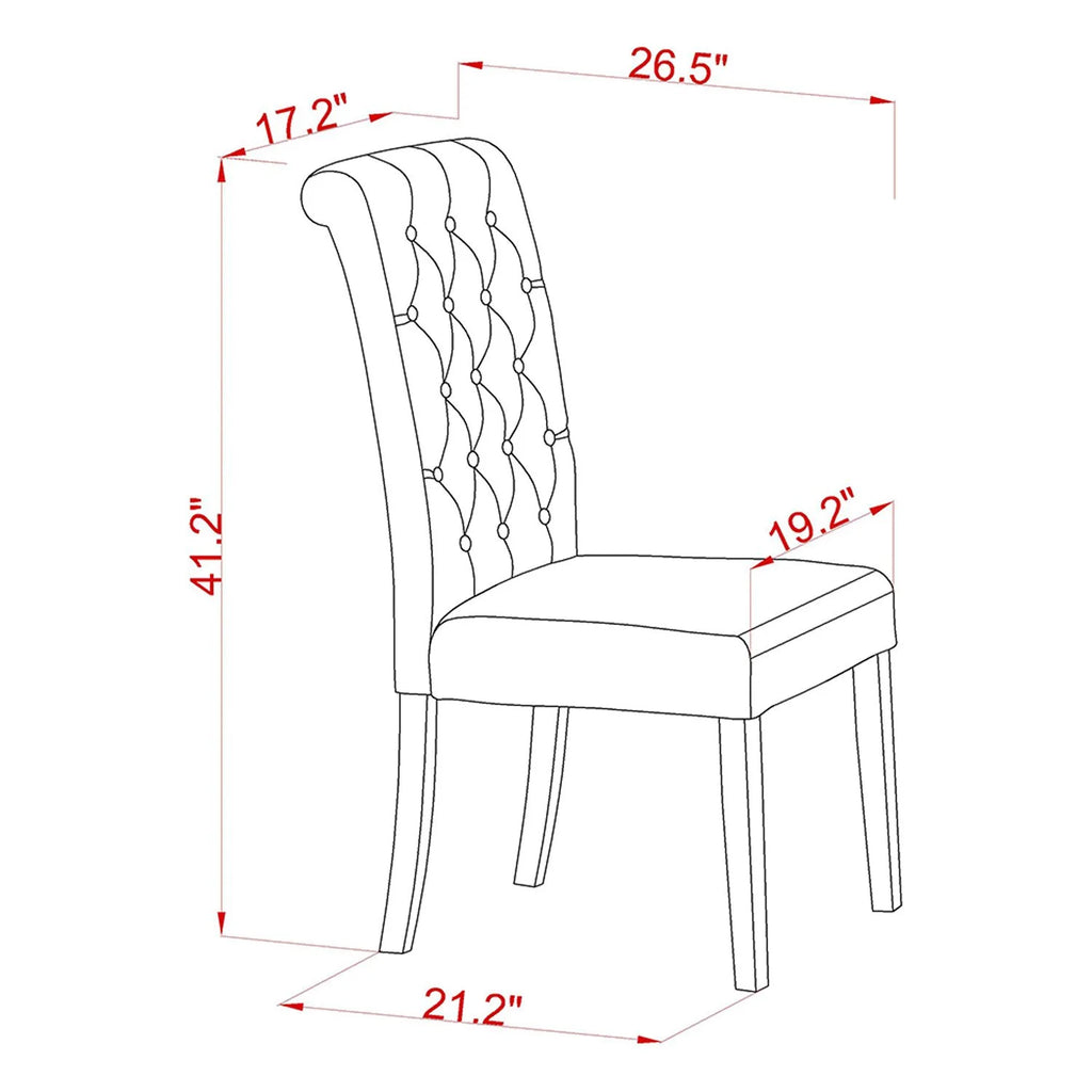 5 Pc Dining Set with Oval Table and 4 Chairs N8194