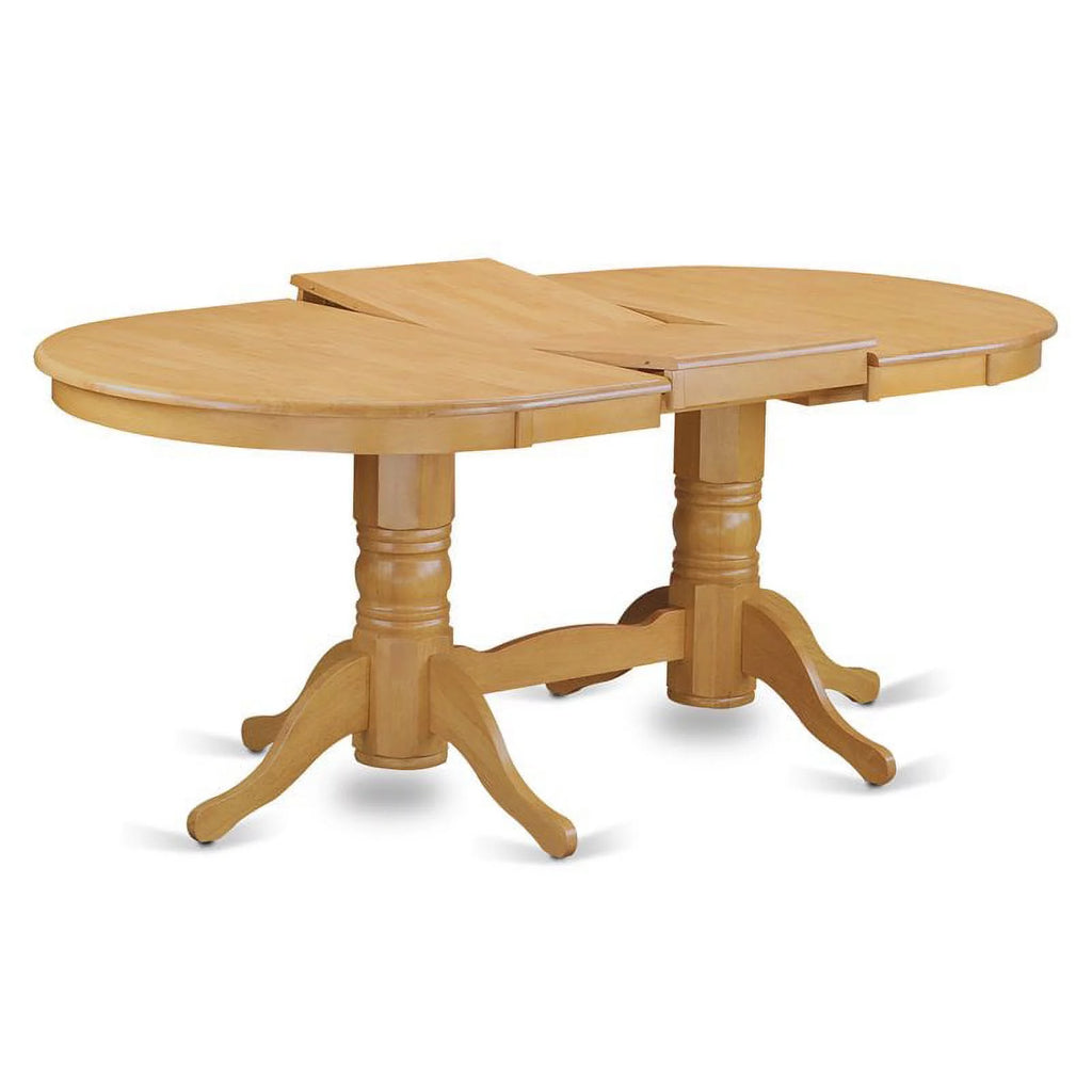 5-piece Oak Wood Table and Dining Chair Set S73486