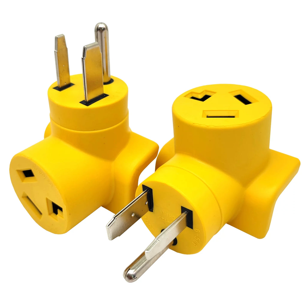 NEMA 6-50P to 10-30R Compact Adapter 30amp 250Volt D297