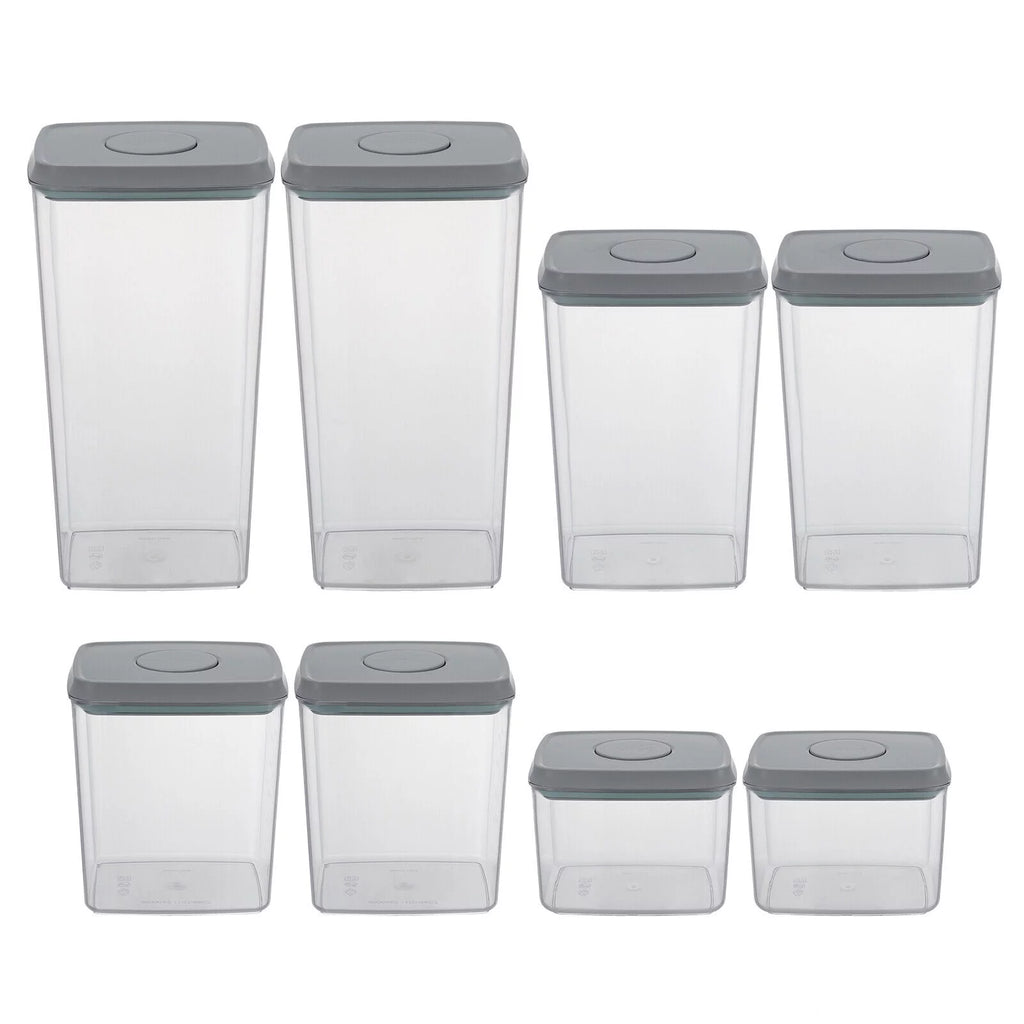 8 Piece Airtight Stackable Plastic Food Storage Containers W552