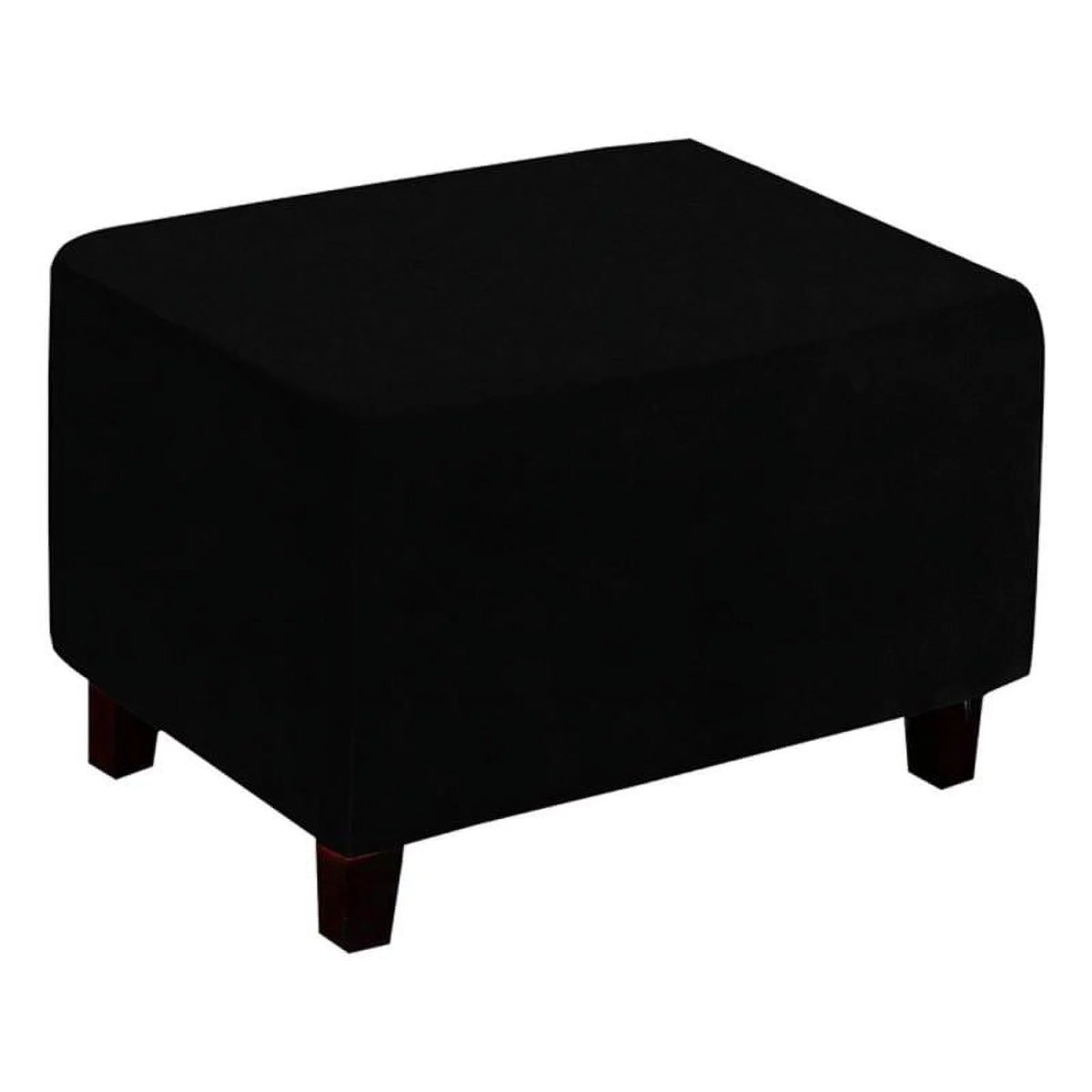 Black Rectangular Footrest V895