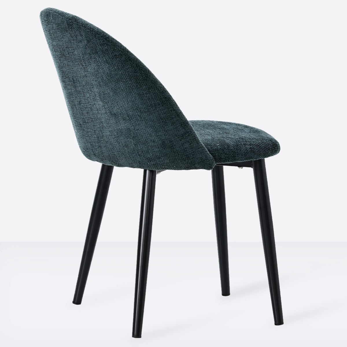 Green Linen Fabric Dining Chairs Set of 2 W9459