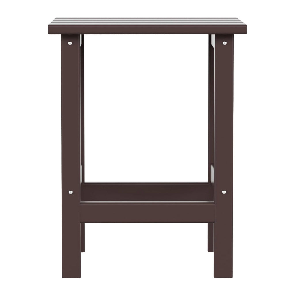 Dark Brown Plastic Outdoor Side Table N3856