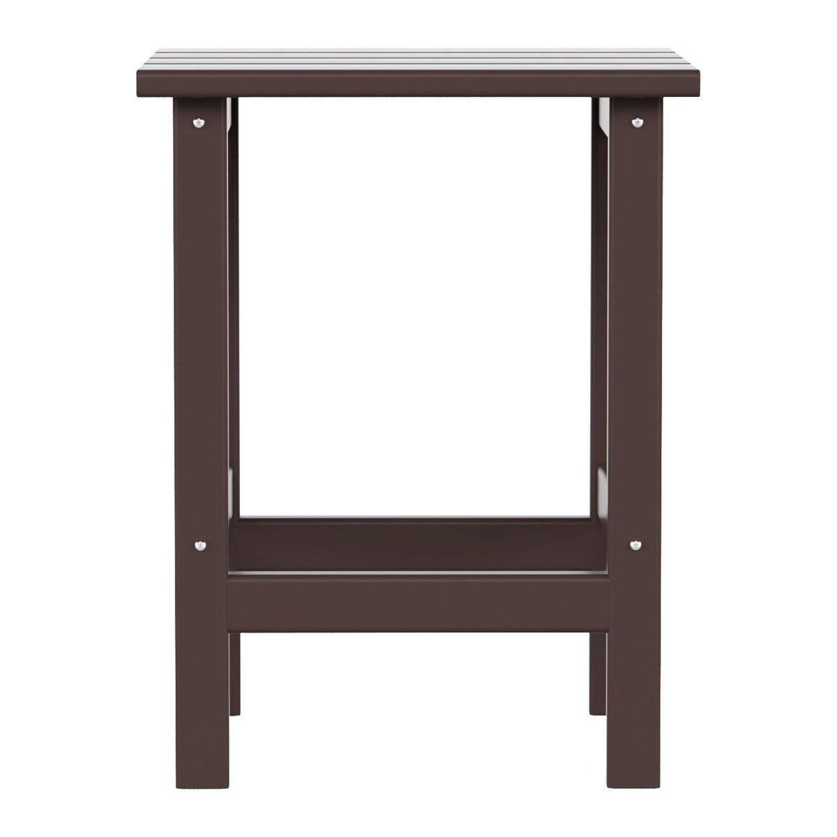 Dark Brown Plastic Outdoor Side Table N3856