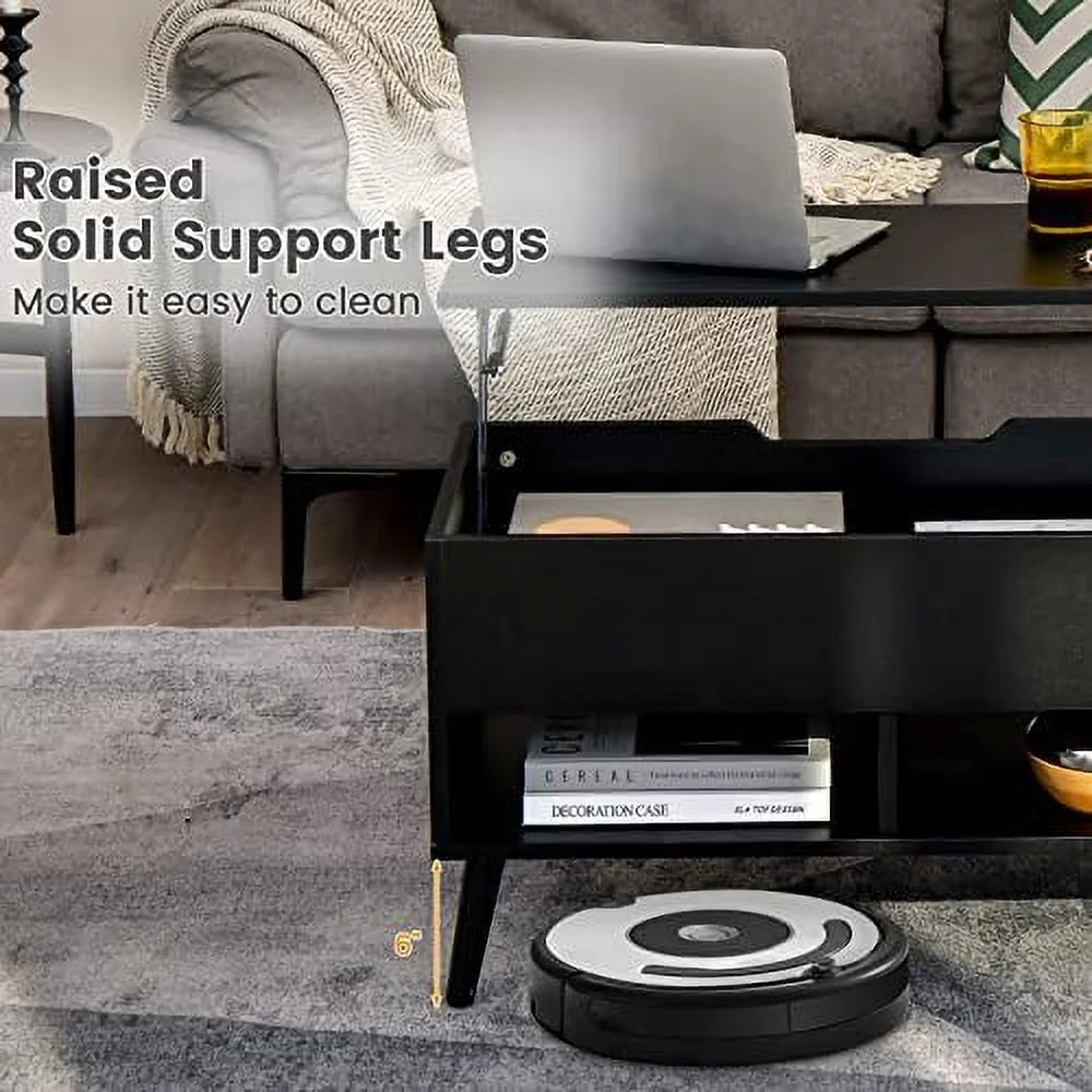 Lift Top Coffee Table with Hidden Compartment H6498