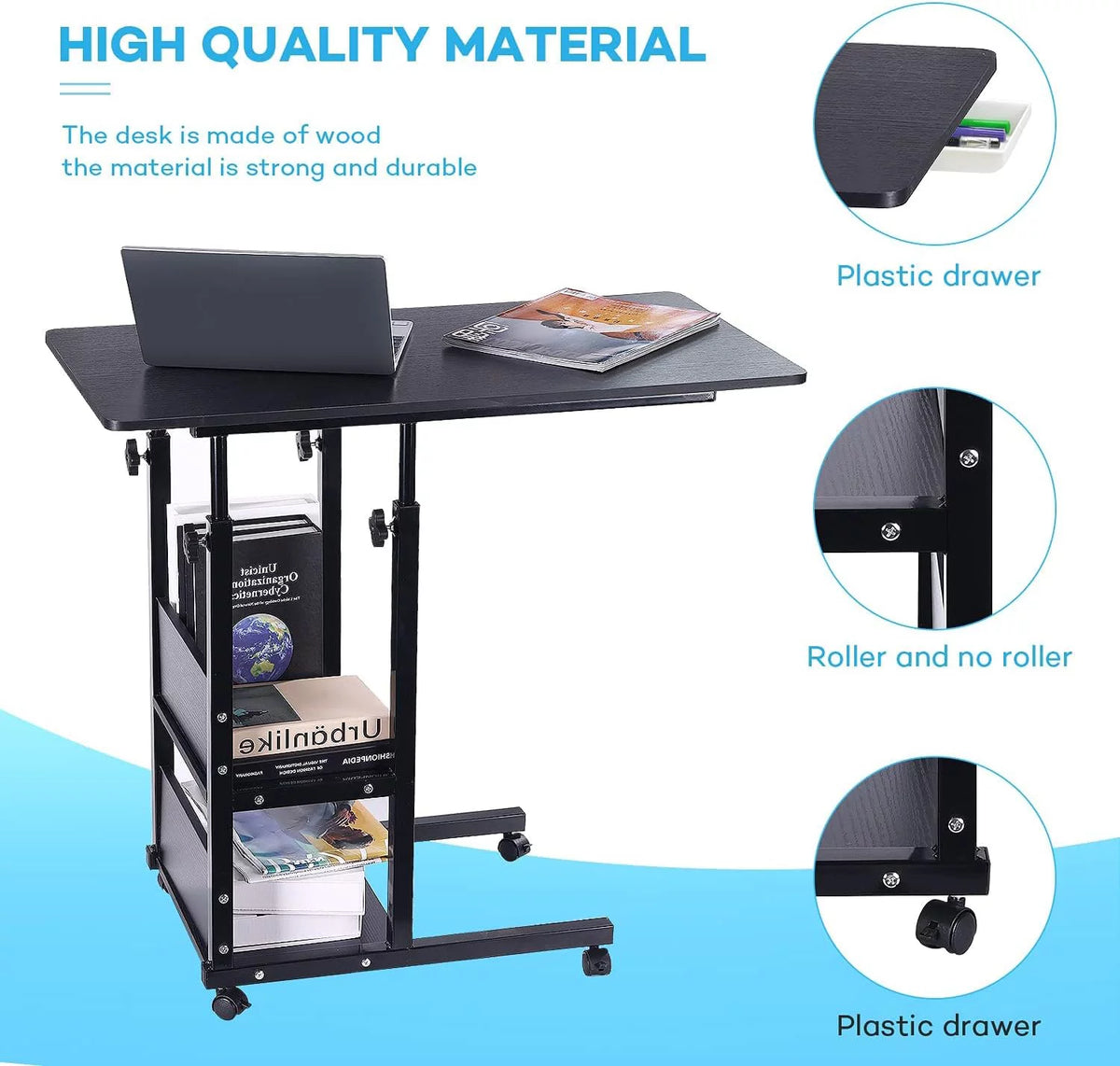 Height Adjustable Computer Desk Workstation H643792