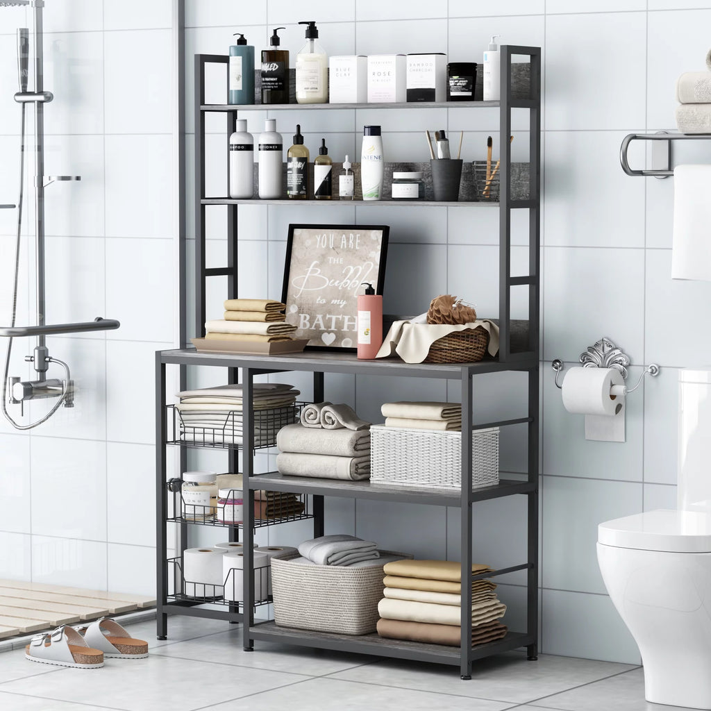 5-Tier Kitchen Bakers Rack with Baskets K228