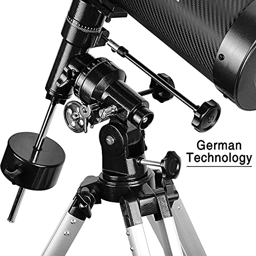 130EQ Newtonian Reflector Telescope with Barlow Lens & Moon Filter W3575