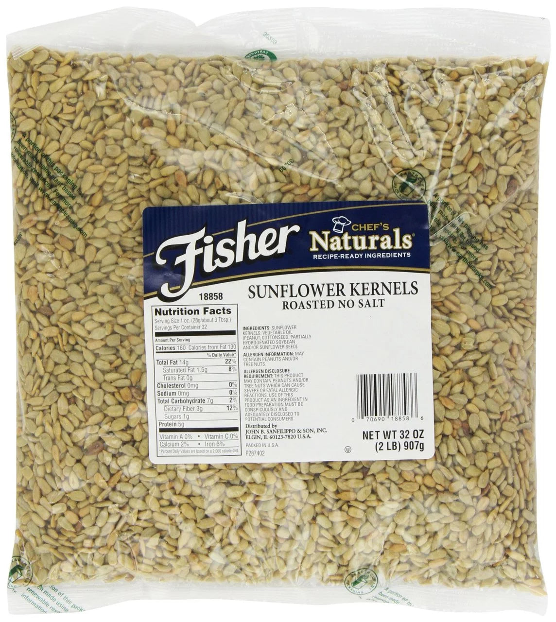 Sunflower Kernels 3 Packs 2-Pound L221073