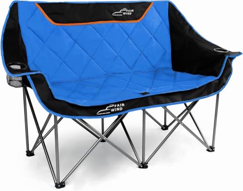 Oversized Fully Padded Folding Camping Chair Black E1471