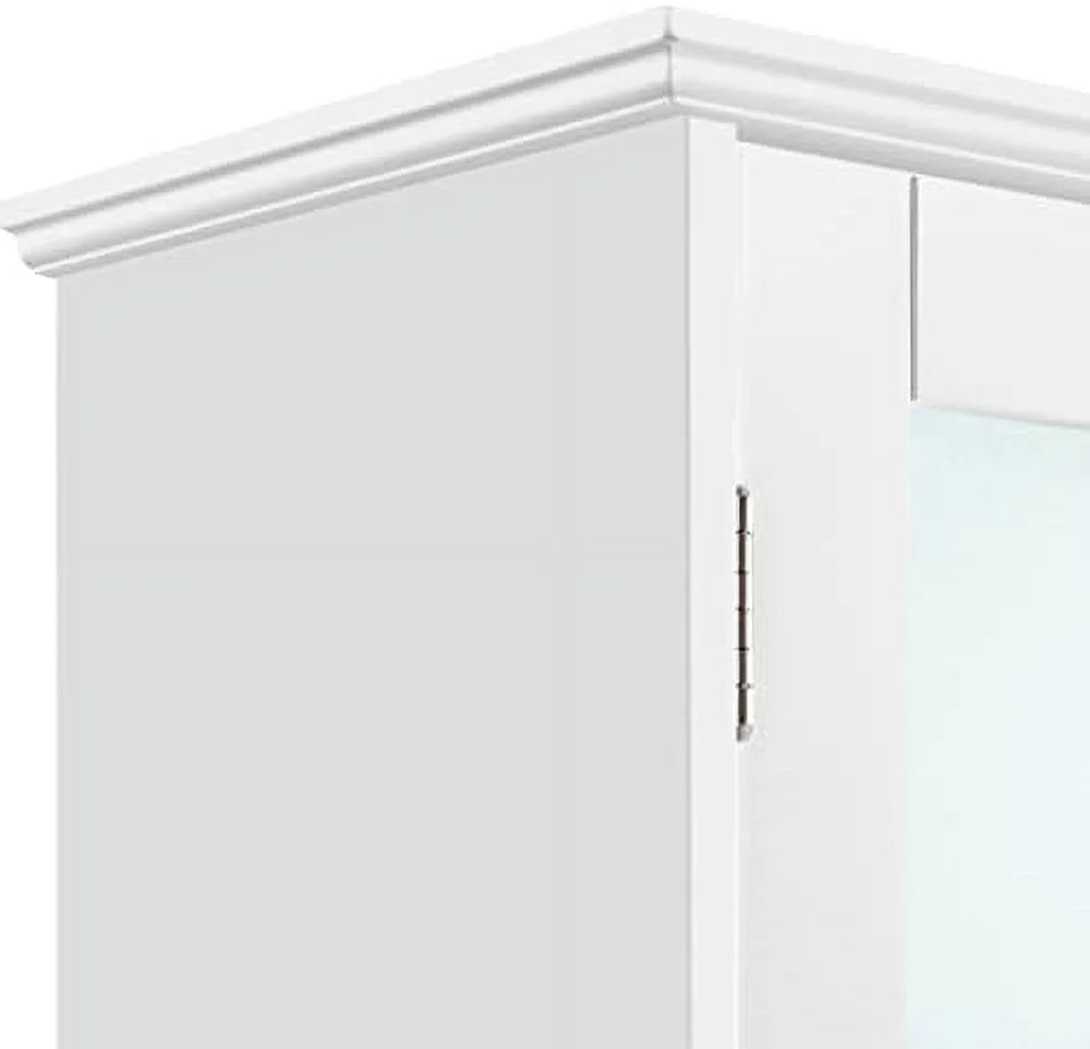 Over The Toilet Tempered Glass Cabinet with Toilet Rack T180356