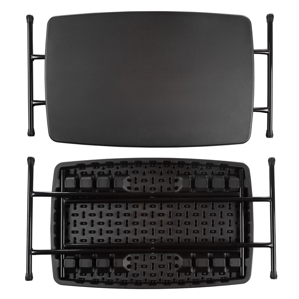 Set of 2 Black Folding Tables Z535
