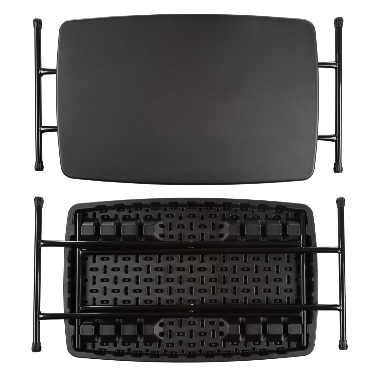 Set of 2 Black Folding Tables Z535