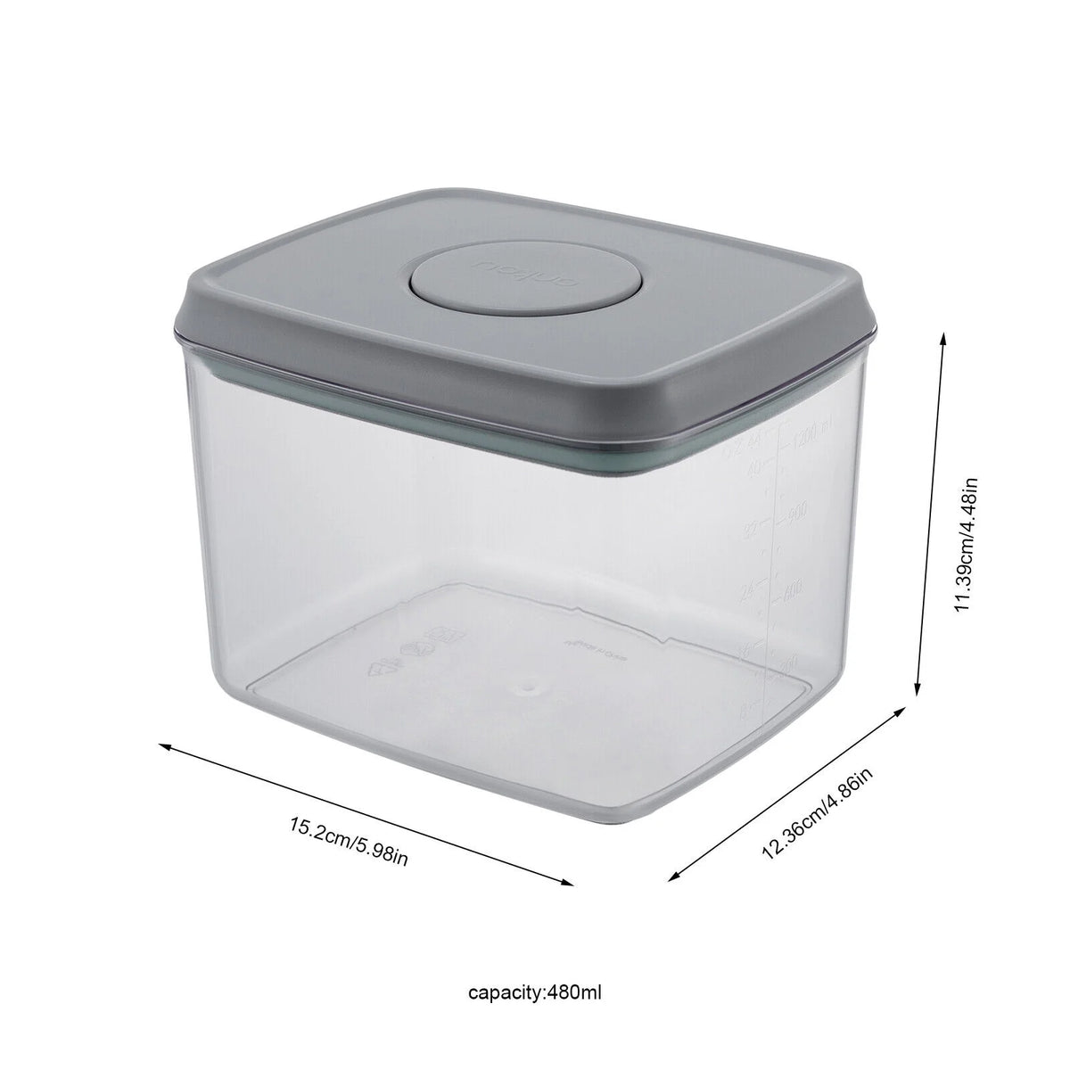 8 Piece Airtight Stackable Plastic Food Storage Containers W552
