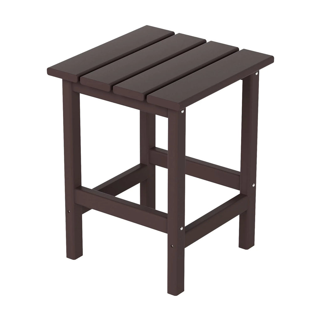 Dark Brown Plastic Outdoor Side Table N3856
