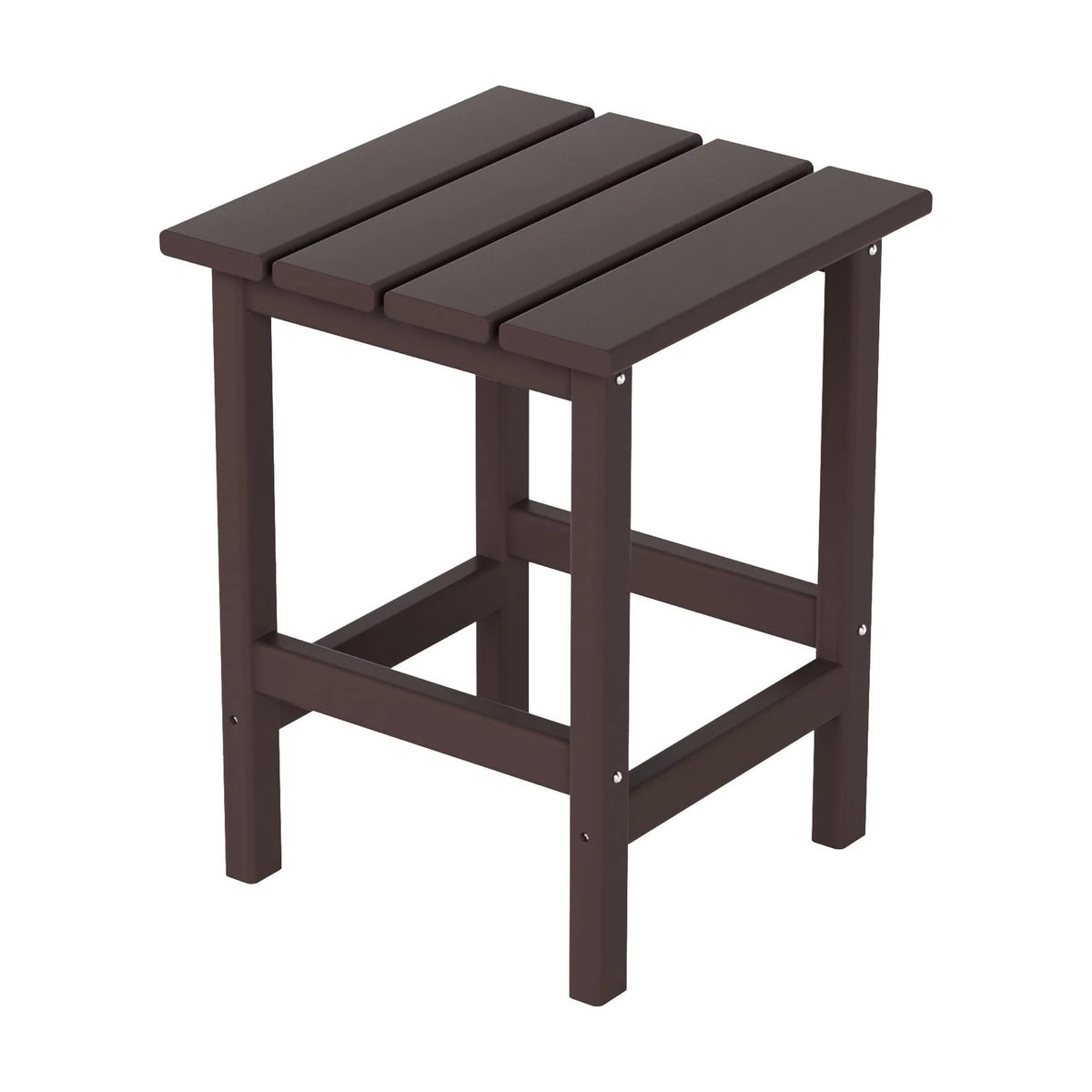 Dark Brown Plastic Outdoor Side Table N3856
