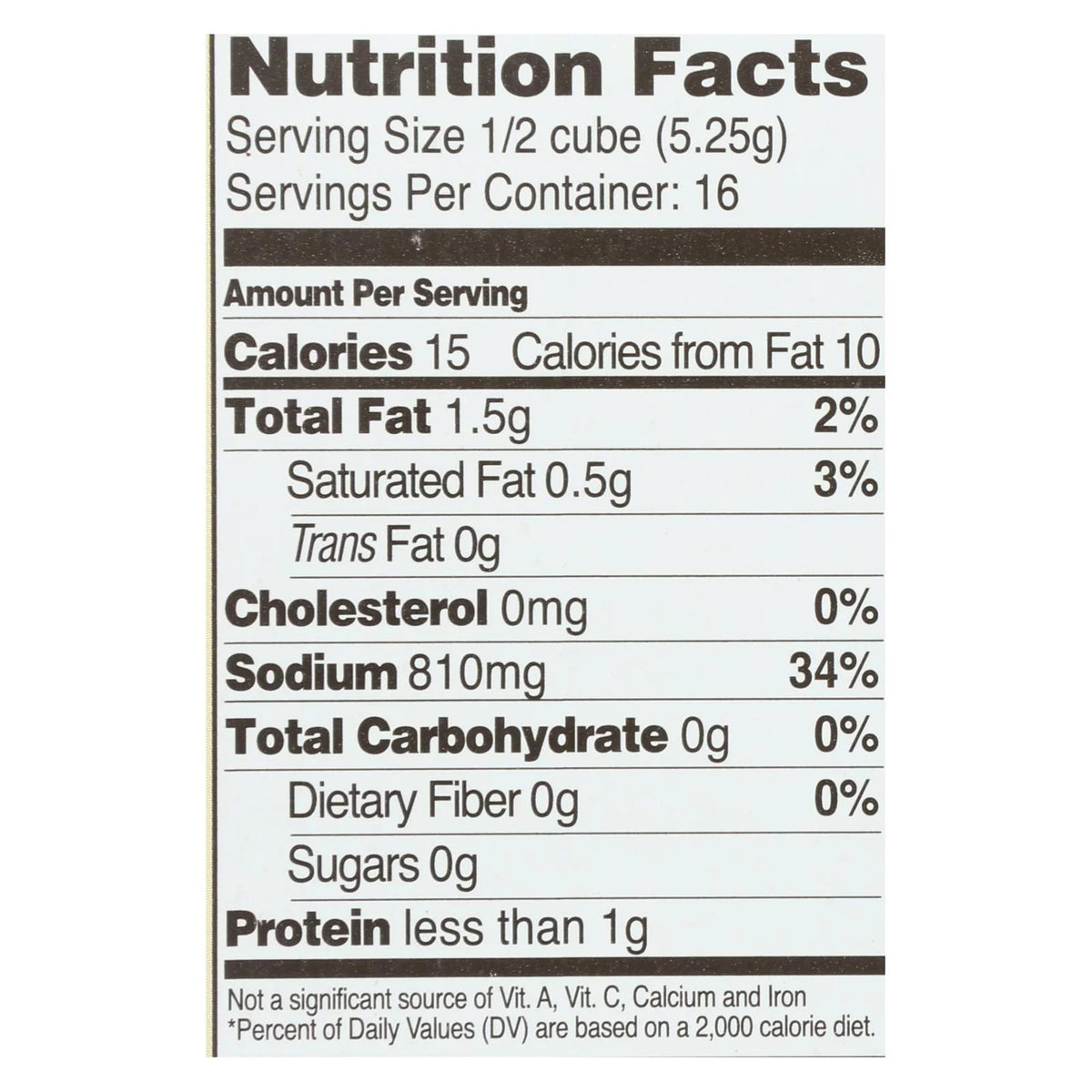 Natural Bouillon Cubes 2.5 oz Case of 12 O5333