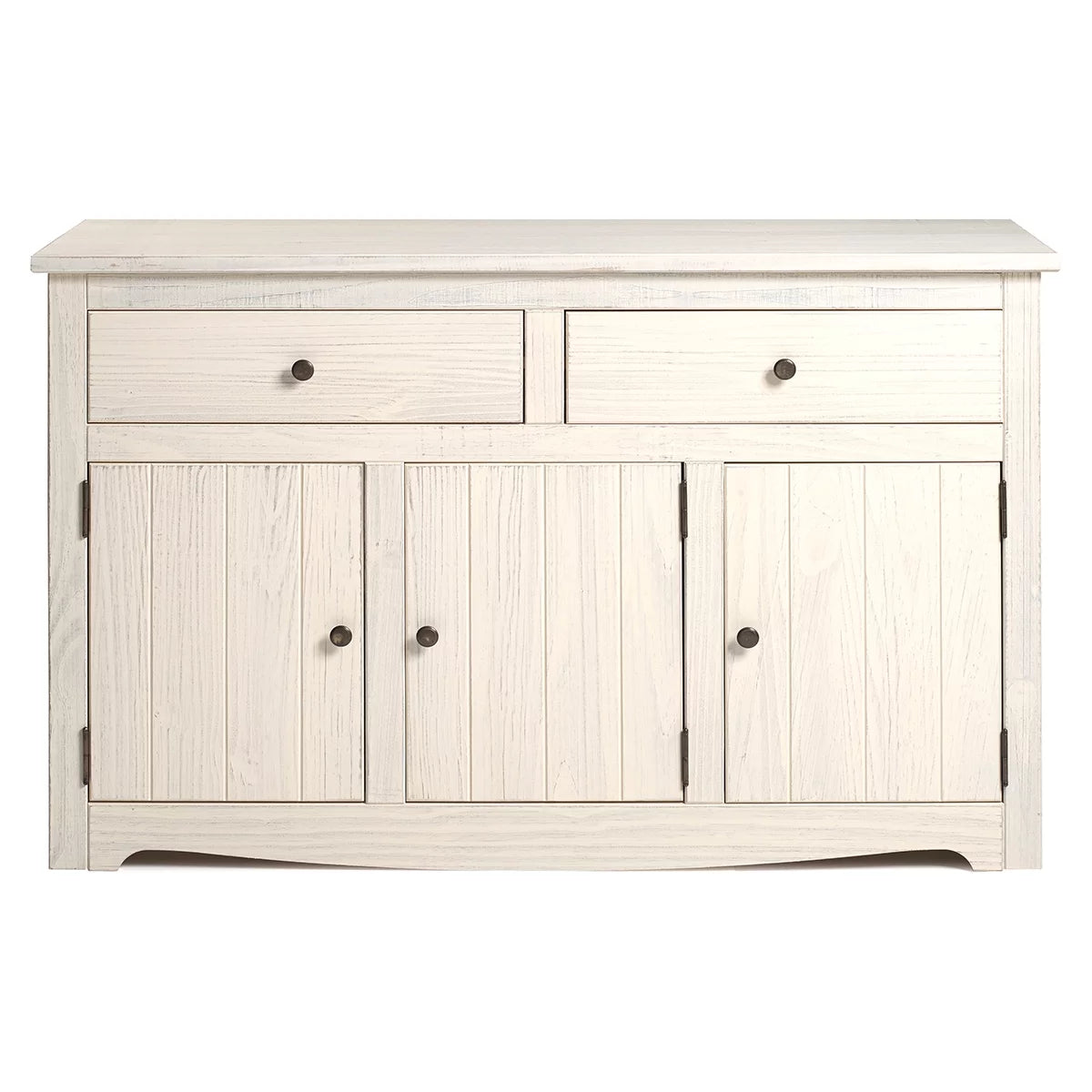 White Distressed Wood Buffet Sideboard Y8768