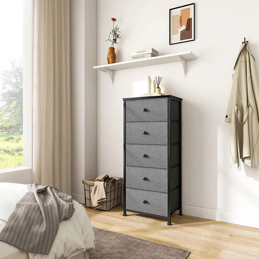 5 Drawer Narrow Tower Dresser with MDF Top X18835