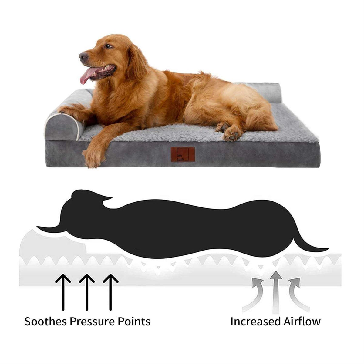 Extra Large Dog Bed with Removable Washable Cover L62714