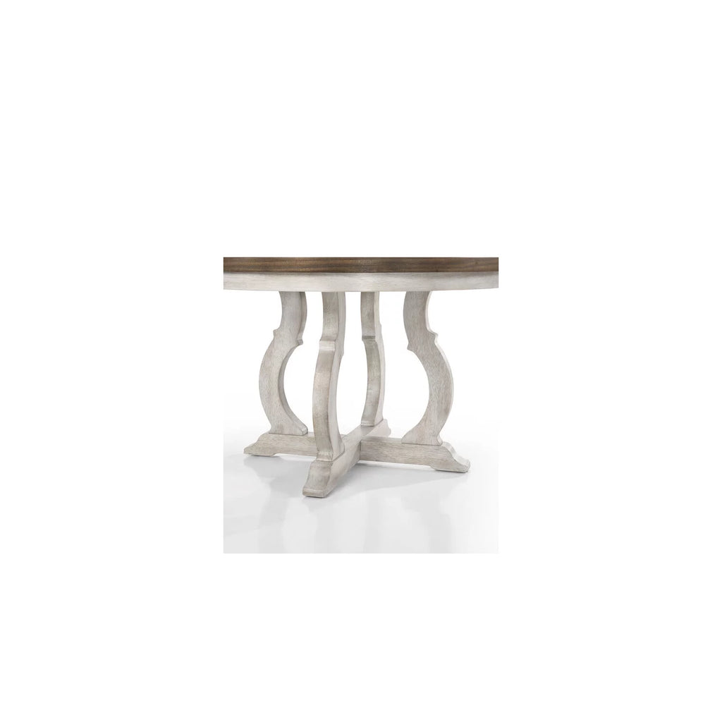 47" Wide Round Wood Dining Table G6486