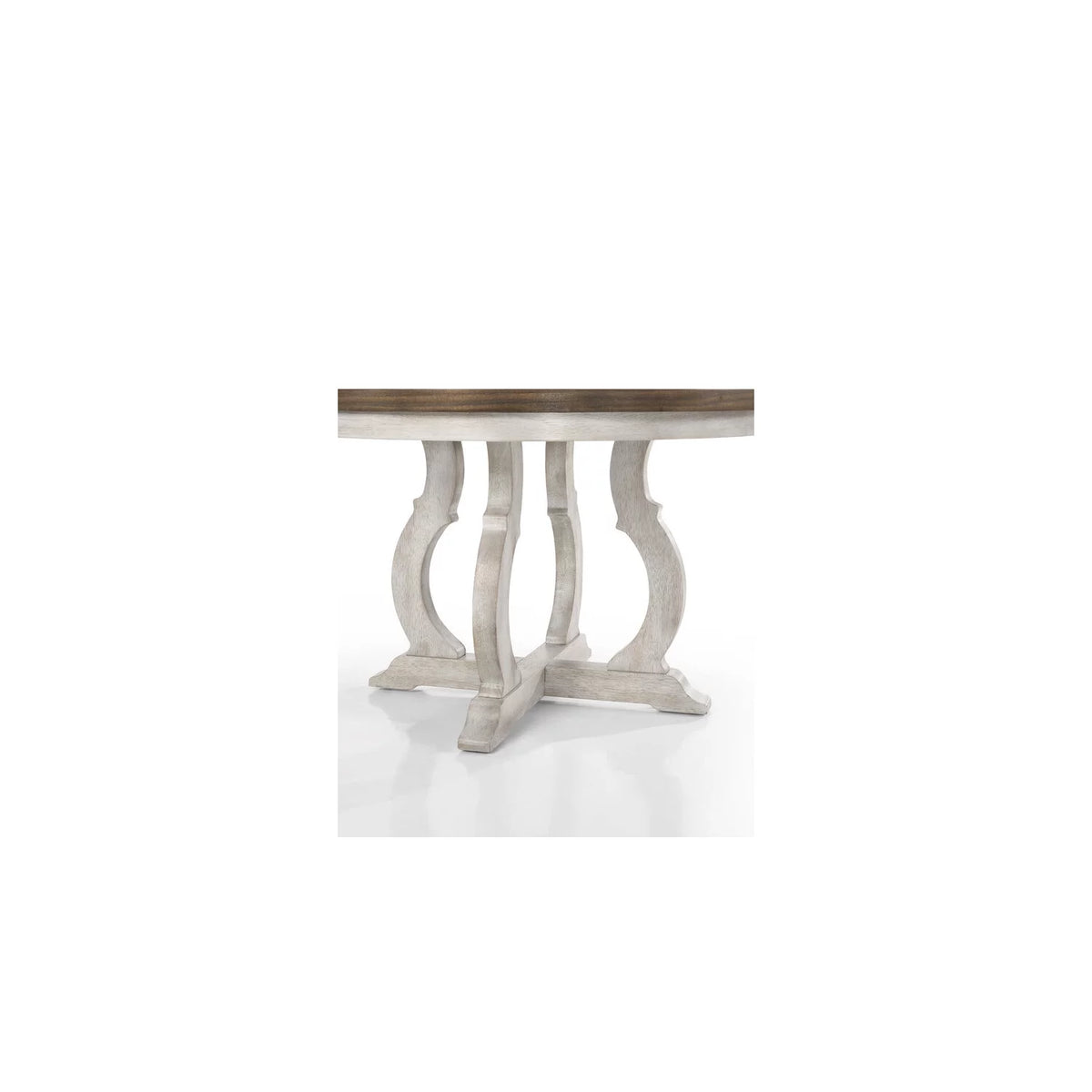 47" Wide Round Wood Dining Table G6486