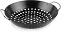 Round Grill Wok with Handle BBQ Accessory V1126