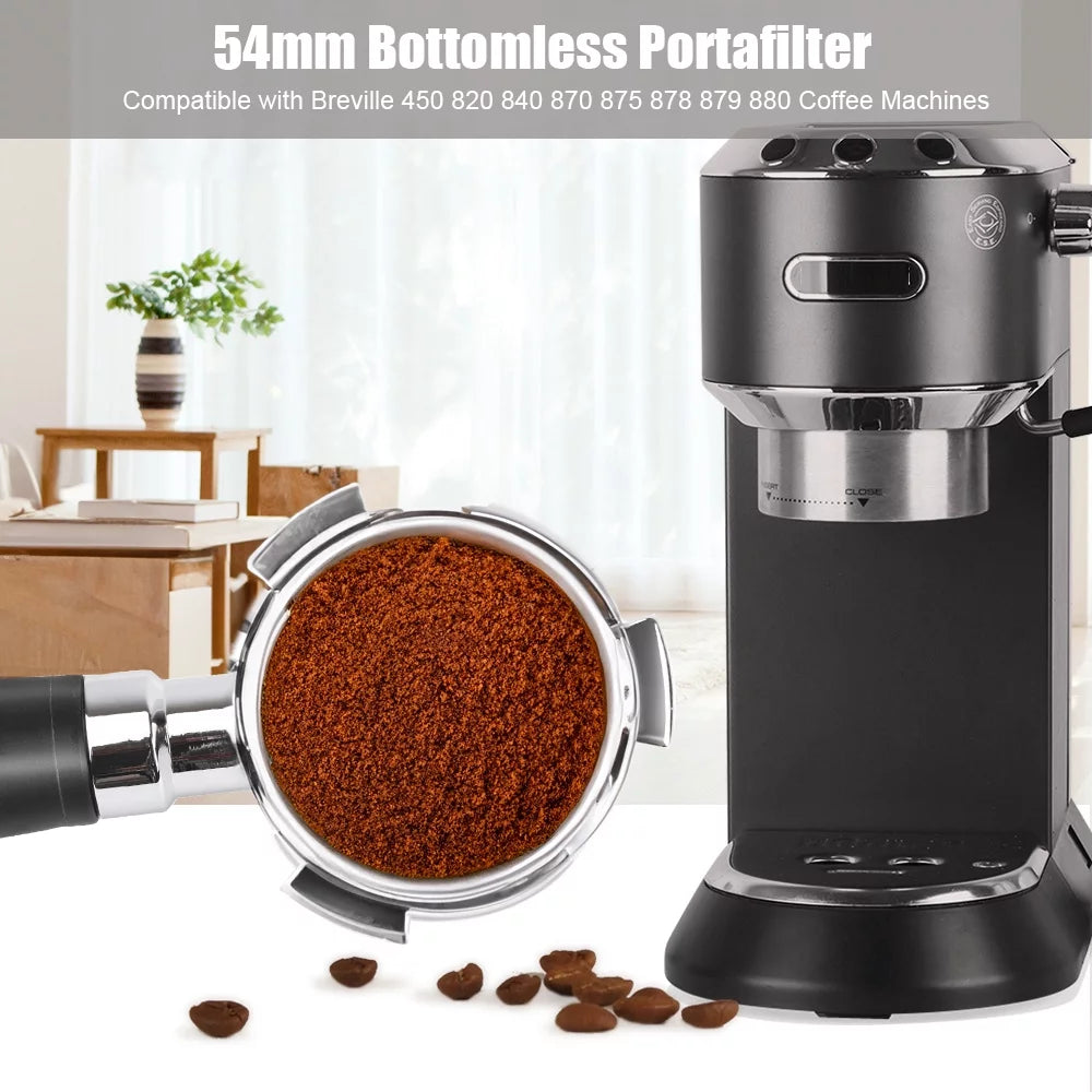 54mm Bottomless Portafilter with Filter Basket I6677