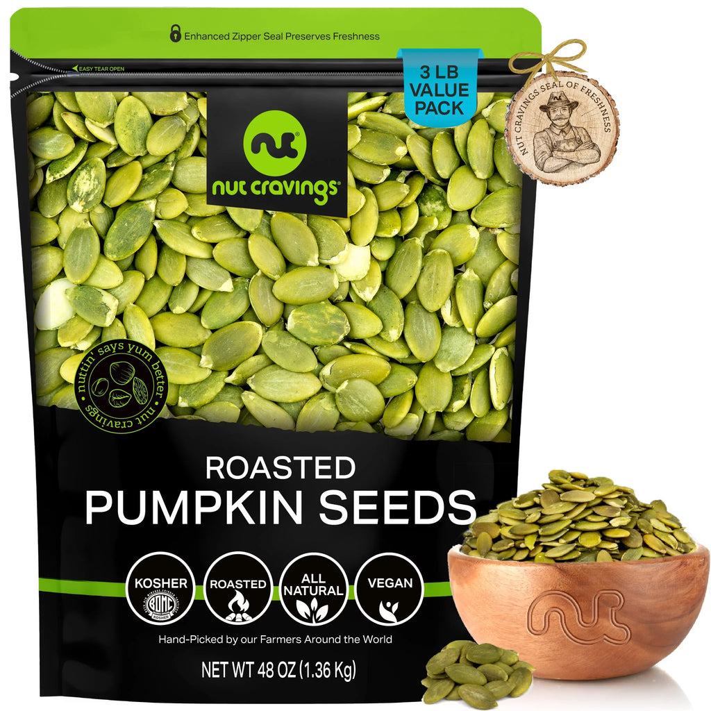Roasted Unsalted Pumpkin Seeds 3 lbs P88806
