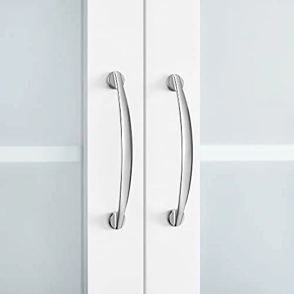 Over The Toilet Tempered Glass Cabinet with Toilet Rack T180356