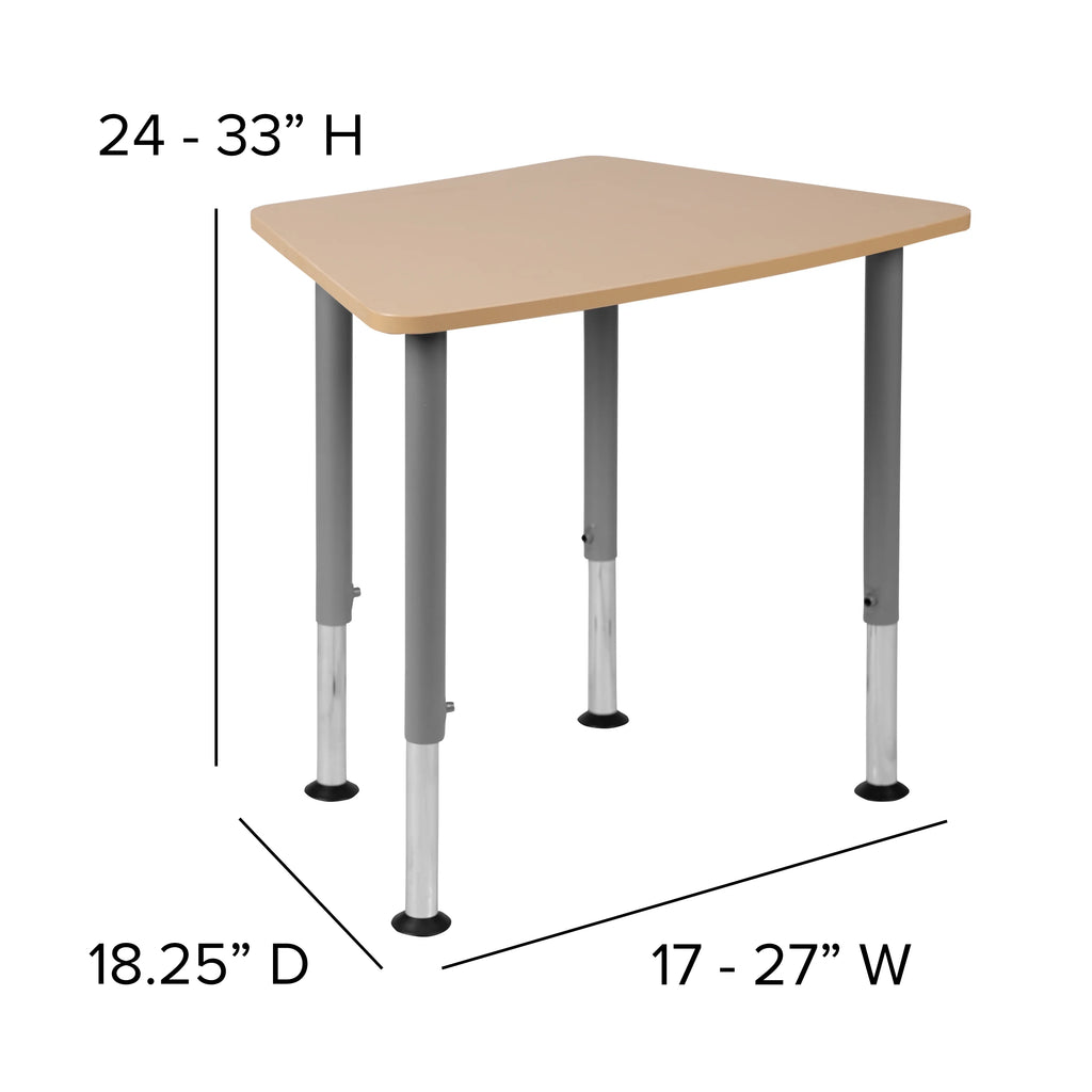 Hex Adjustable Student Desk Y909836