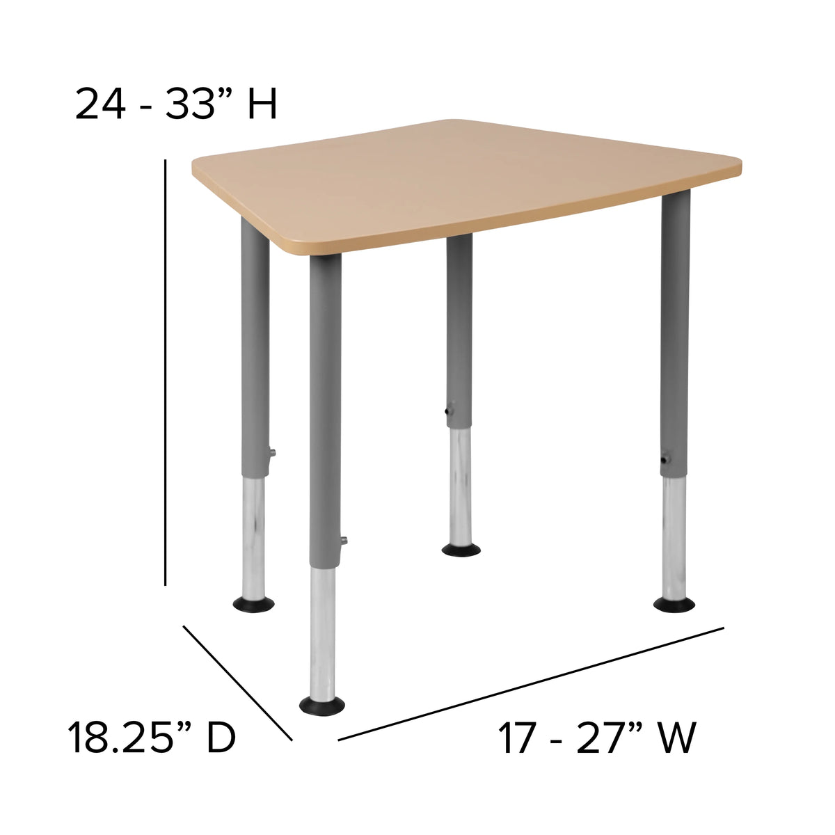 Hex Adjustable Student Desk Y909836
